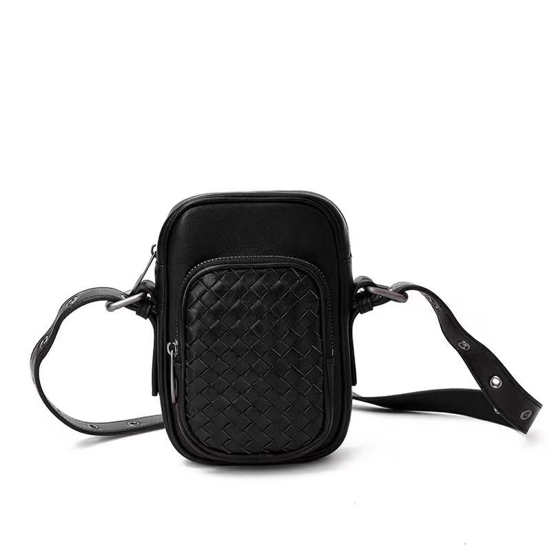 Woven Sheepskin Leather Phone Bag Sling Bag LH3248_6 Colors
