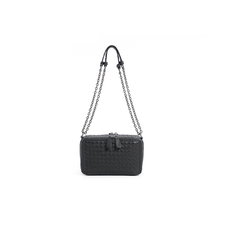 Woven Sheepskin Leather Satchel Bag LH3098_7 Colors