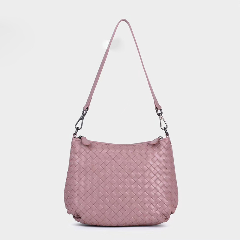Woven Sheepskin Leather Shoulder Bag LH2770_4 Colors