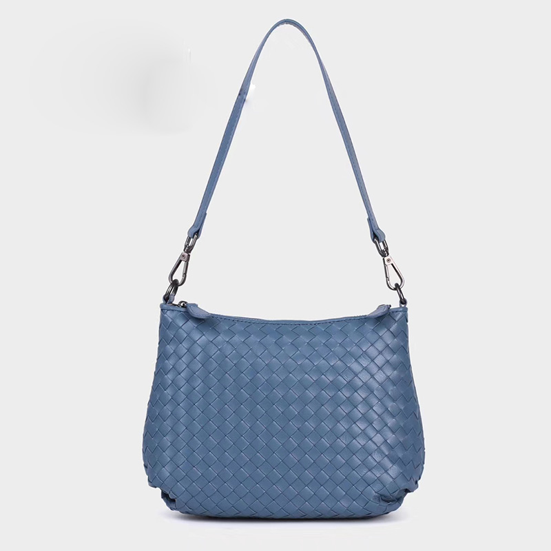 Woven Sheepskin Leather Shoulder Bag LH2770_4 Colors