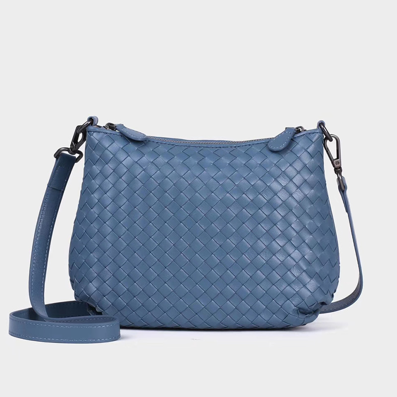 Woven Sheepskin Leather Shoulder Bag LH2770_4 Colors