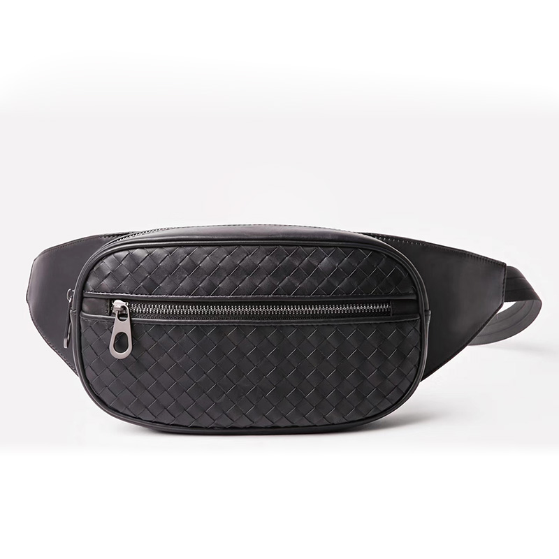 Woven Sheepskin Leather Waist Bag LH2890
