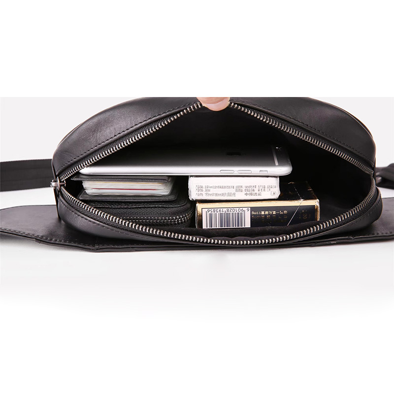 Woven Sheepskin Leather Waist Bag LH2890