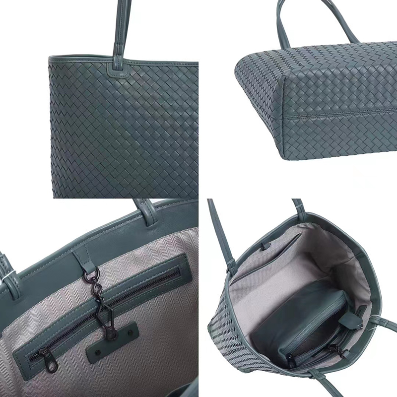 Woven Sheepskin Organizer Bag Ladies Shoulder Bag LH3377_3 Colors