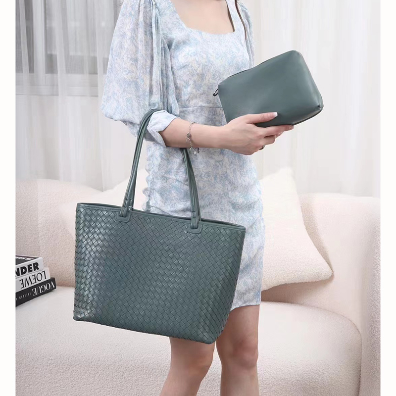 Woven Sheepskin Organizer Bag Ladies Shoulder Bag LH3377_3 Colors