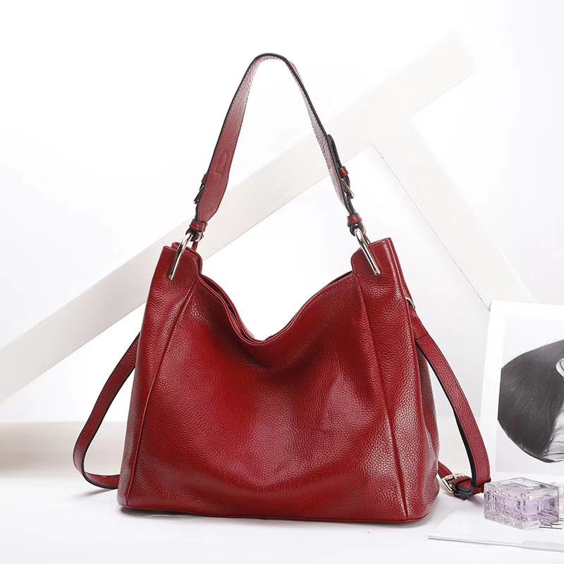 Ladies Large Soft Genuine Leather Hobo Bag LH2910_5 Colors