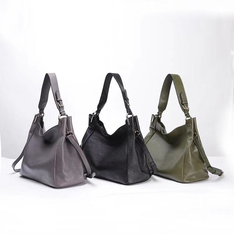 Ladies Large Soft Genuine Leather Hobo Bag LH2910_5 Colors