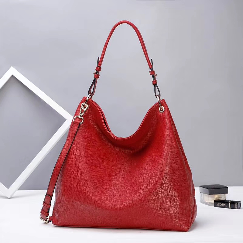 Large Soft Genuine Leather Hobo Bag for Women LH2909_5 Colors