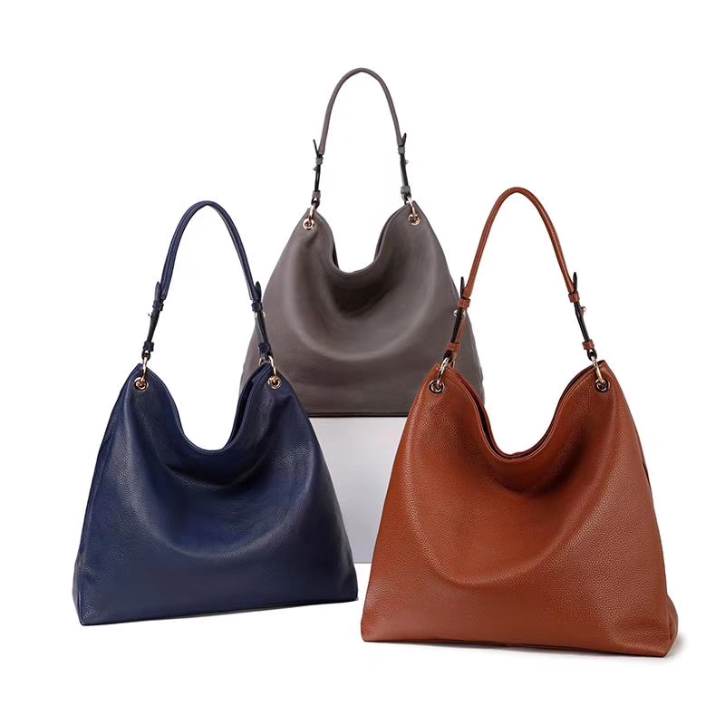 Large Soft Genuine Leather Hobo Bag for Women LH2909_5 Colors