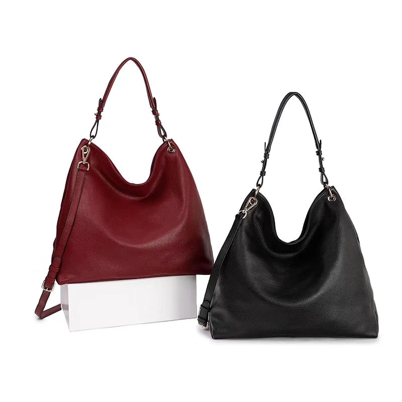 Large Soft Genuine Leather Hobo Bag for Women LH2909_5 Colors