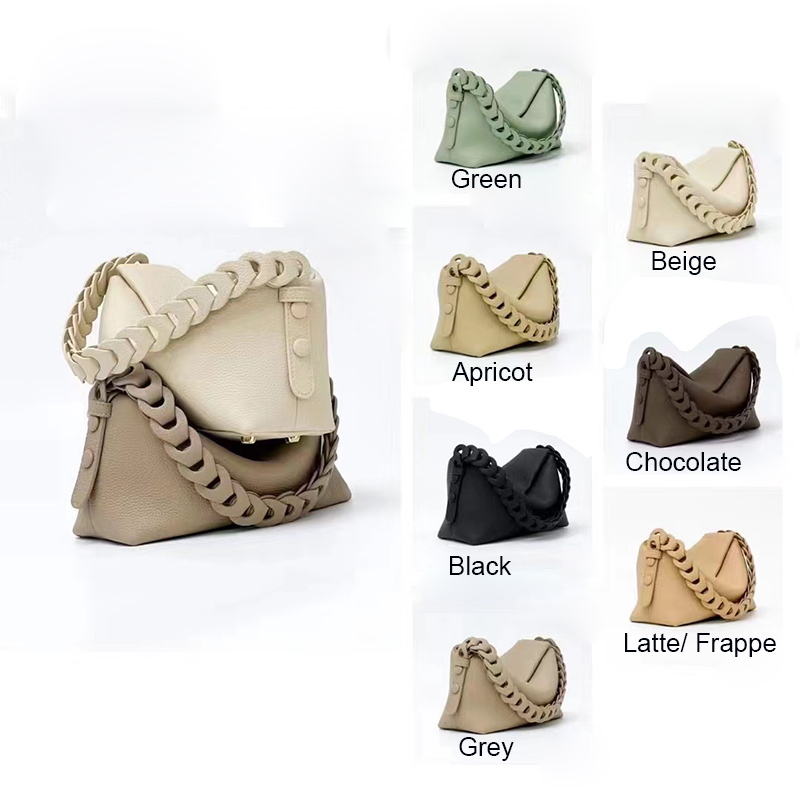 Pebbled Leather Hobo Bag Ladies Slouchy Purse LH3413_4 Colors