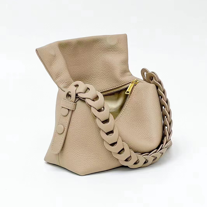 Pebbled Leather Hobo Bag Ladies Slouchy Purse LH3413_4 Colors