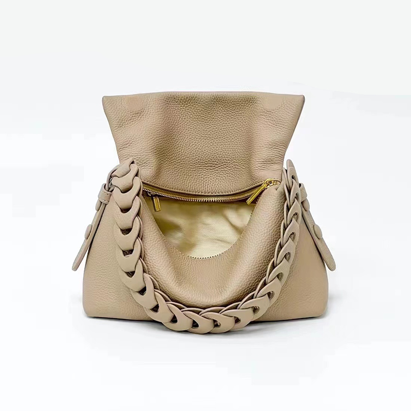 Pebbled Leather Hobo Bag Ladies Slouchy Purse LH3413_4 Colors