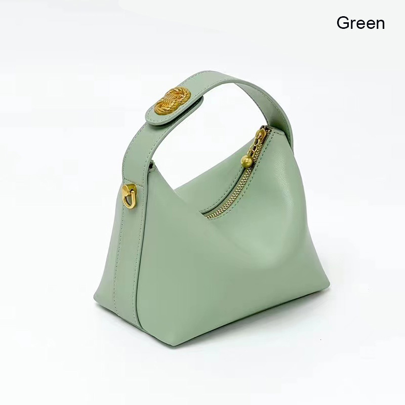 Real Leather Hobo Bag Womens Slouchy Purse LH3409_3 Colors