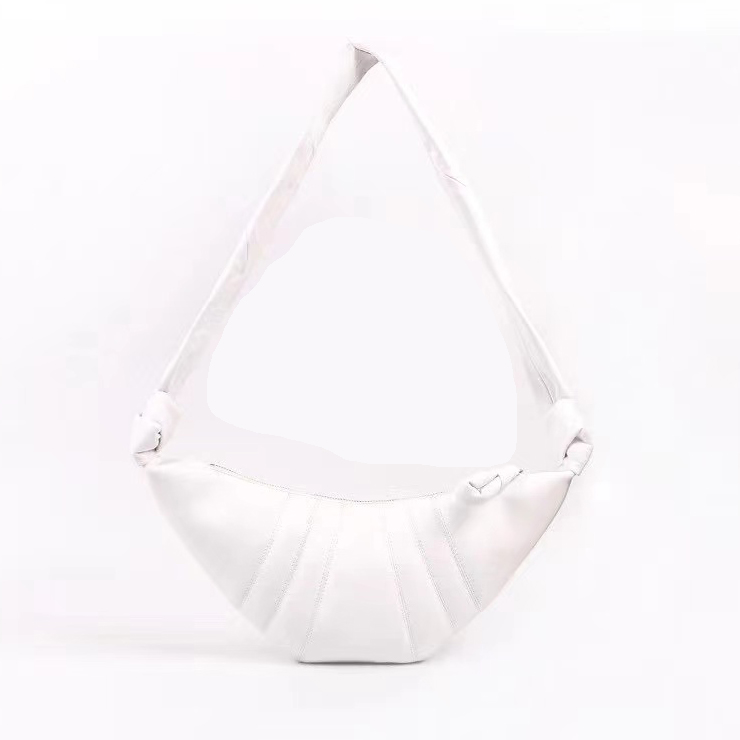 Soft Croissant Pattern Leather Hobo Bag LH3446_5 Colors