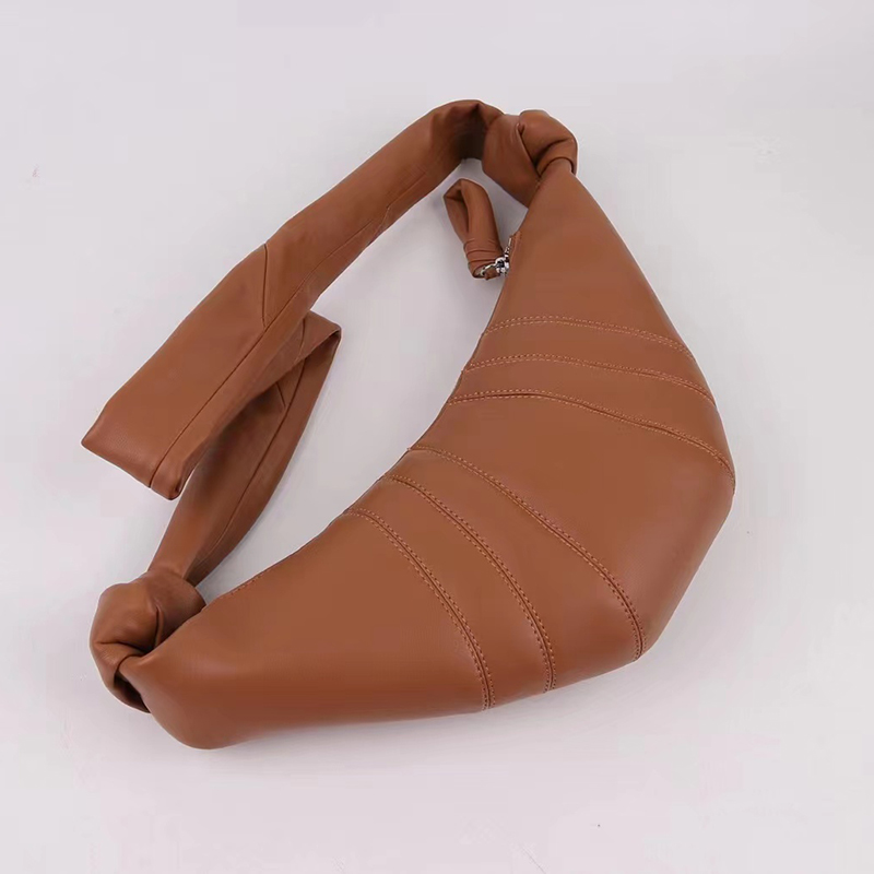 Soft Croissant Pattern Leather Hobo Bag LH3446_5 Colors