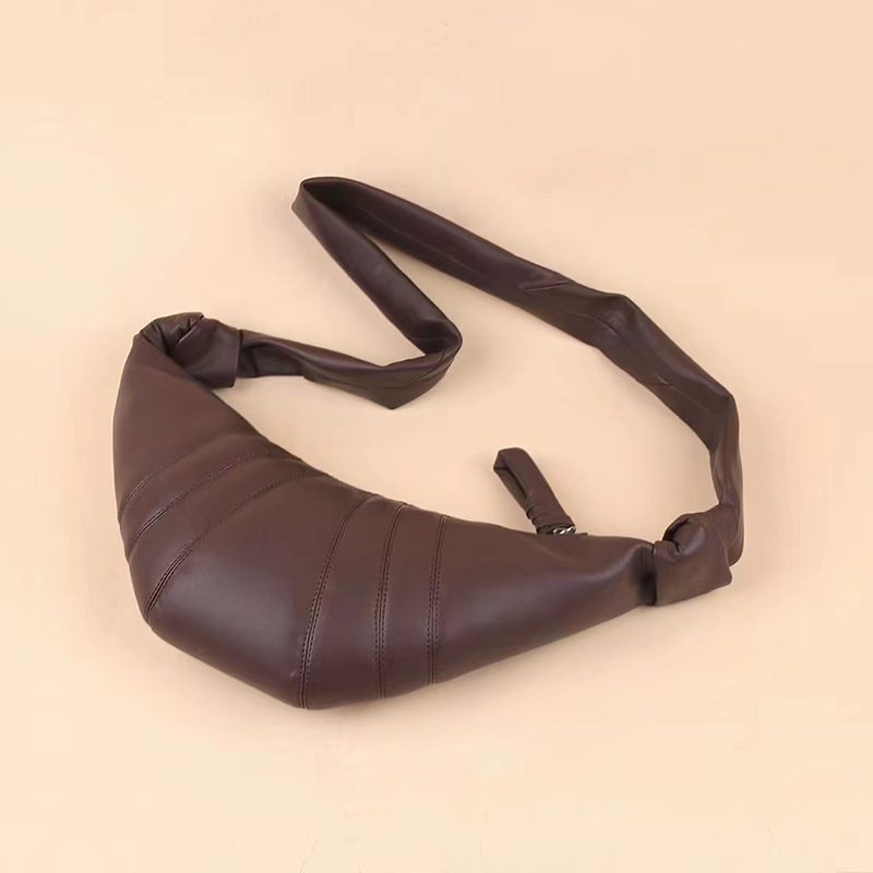 Soft Croissant Pattern Leather Hobo Bag LH3446_5 Colors