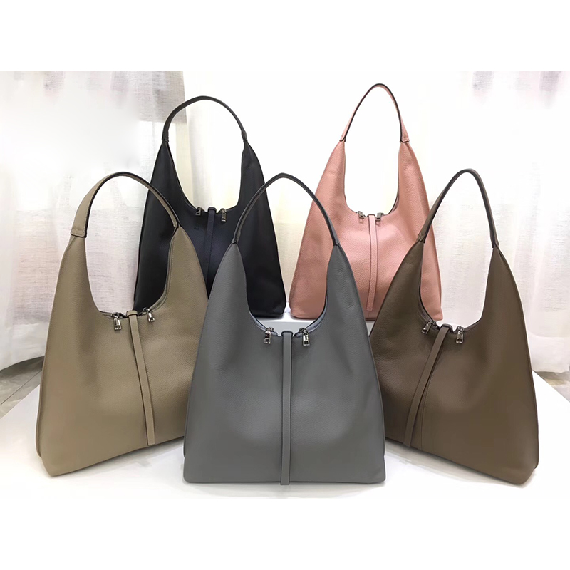 Soft Genuine Leather Hobo Slouchy Bag LH2799_4 Colors