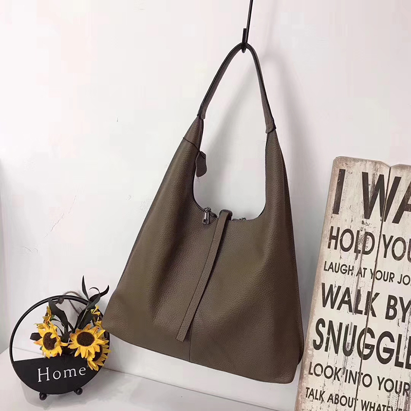 Soft Genuine Leather Hobo Slouchy Bag LH2799_4 Colors