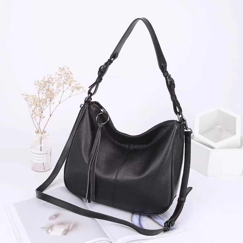 Soft Women Leather Hobo Handbag LH2916_6 Colors