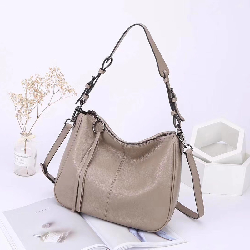 Soft Women Leather Hobo Handbag LH2916_6 Colors