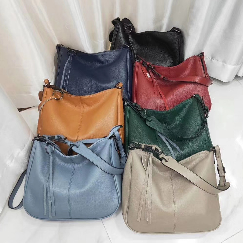 Soft Women Leather Hobo Handbag LH2916_6 Colors