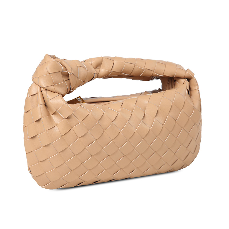 Woven Sheepskin Leather Hobo Bag LH3267_4 Colors