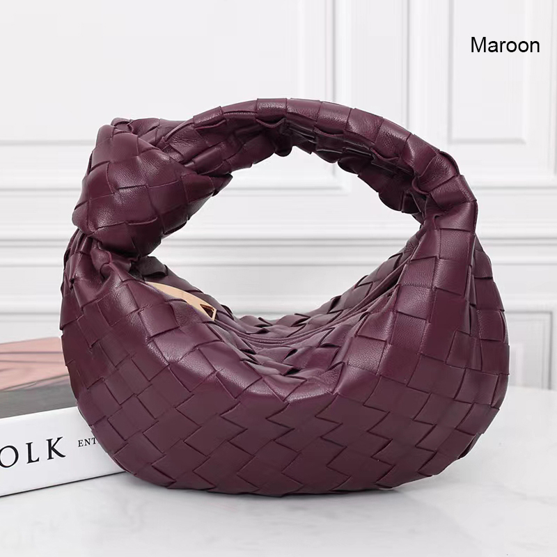 Woven Sheepskin Leather Hobo Bag LH3267_4 Colors