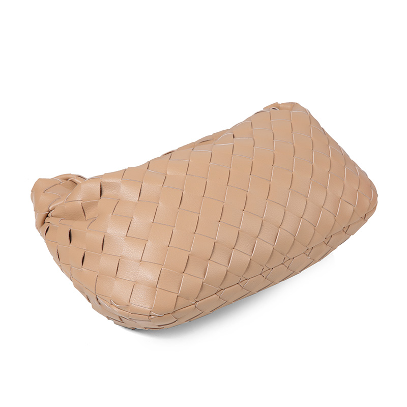 Woven Sheepskin Leather Hobo Bag LH3267_4 Colors