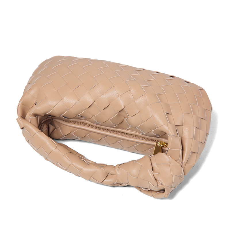 Woven Sheepskin Leather Hobo Bag LH3267_4 Colors