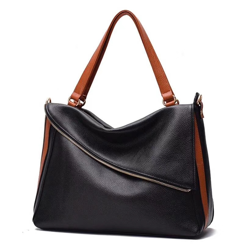 Blocked Color Women’s Leather Shoulder Bag LH2911_5 Colors
