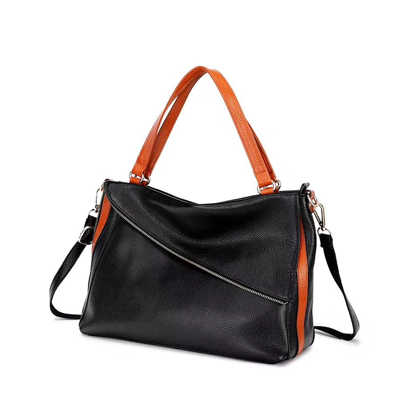 Blocked Color Women’s Leather Shoulder Bag LH2911_5 Colors