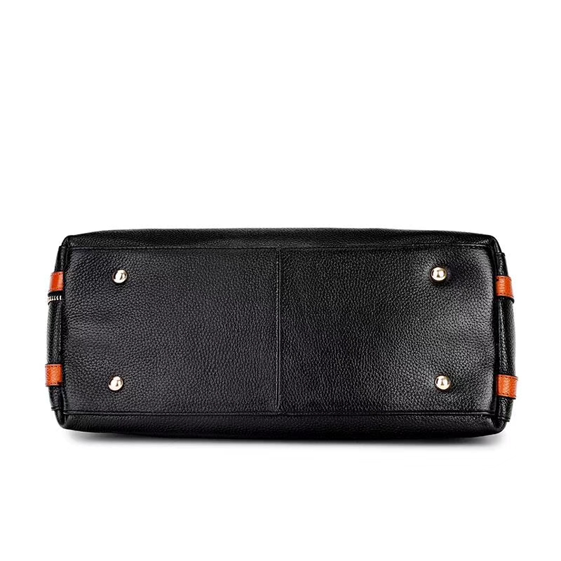Blocked Color Women’s Leather Shoulder Bag LH2911_5 Colors