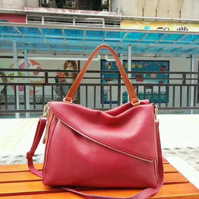 Blocked Color Women’s Leather Shoulder Bag LH2911_5 Colors