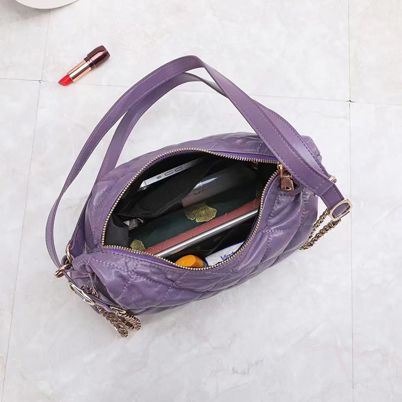 Casual Cowhide Leather Bag Women Shoulder Bags LH3667_4 Colors
