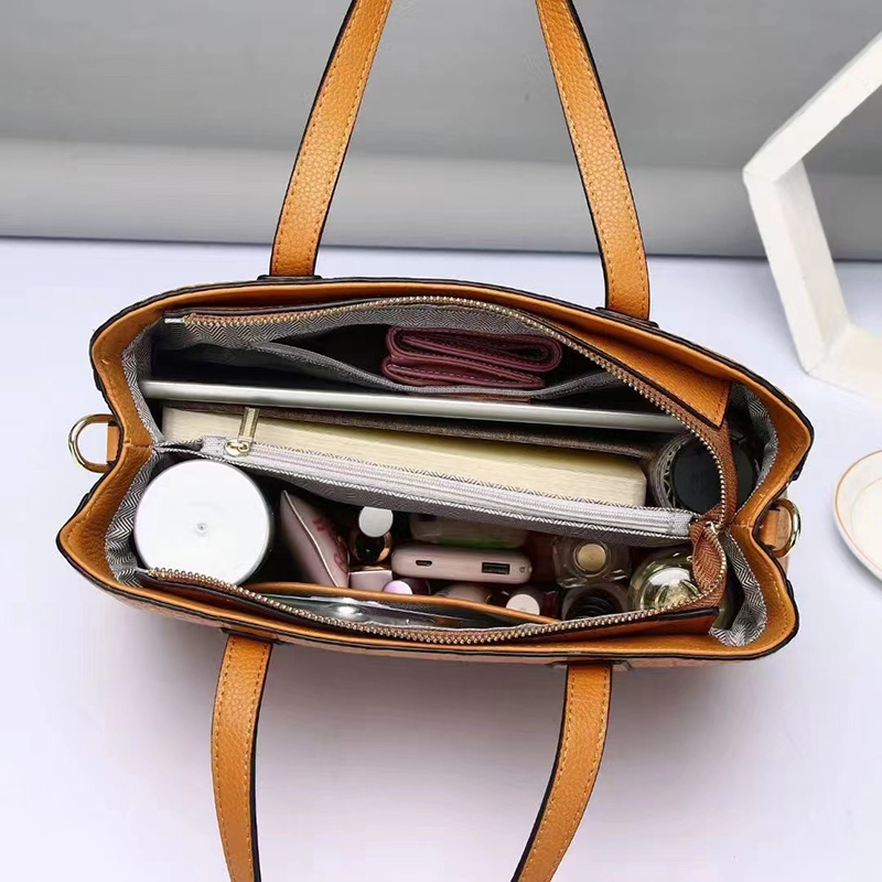 Crocodile Pattern Women Real Leather Shoulder Bag H3217_6 Colors