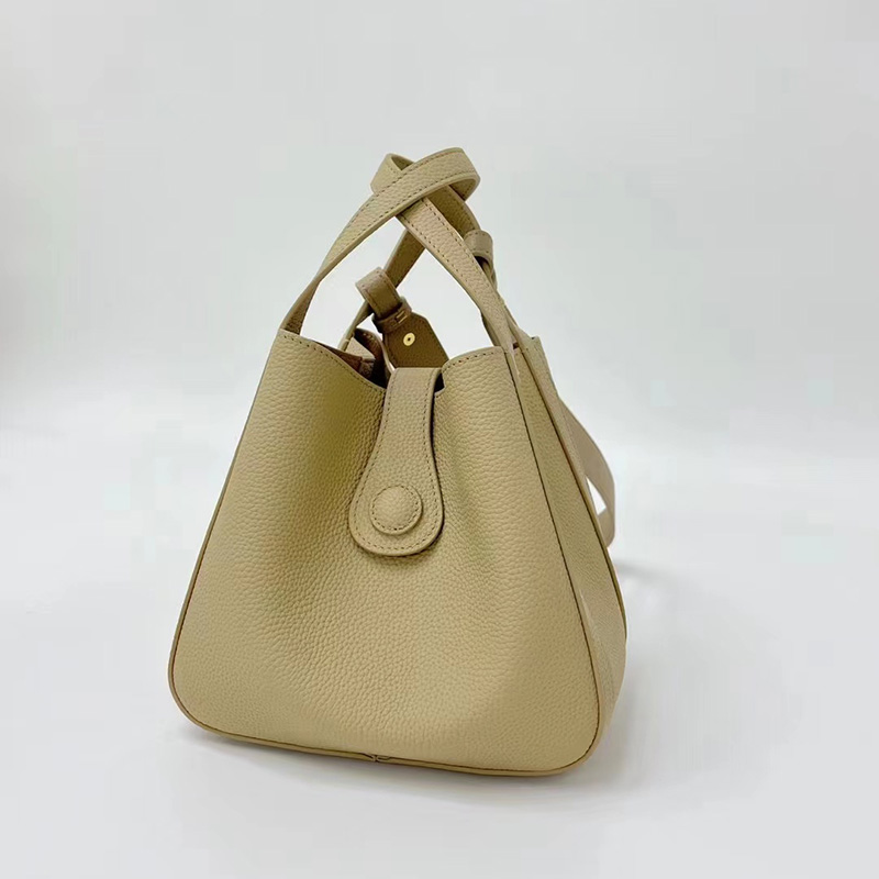 Crossbody Genuine Leather Barrel Bag Women Shoulder Purse 3529_4 Colors