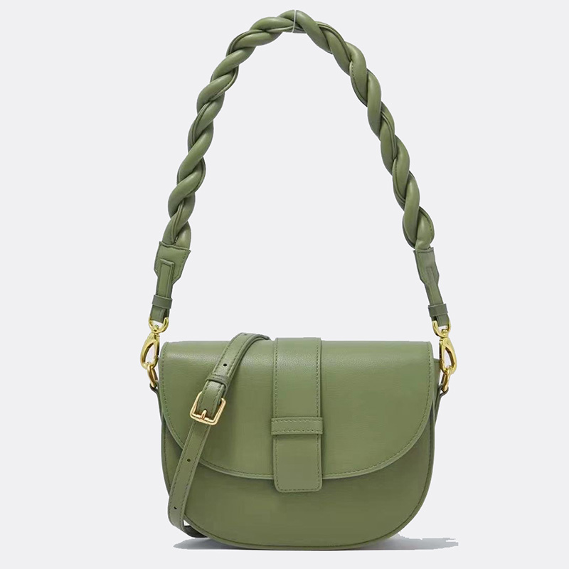 Flap Cowhide Leather Shoulder Bag 3335_4 Colors