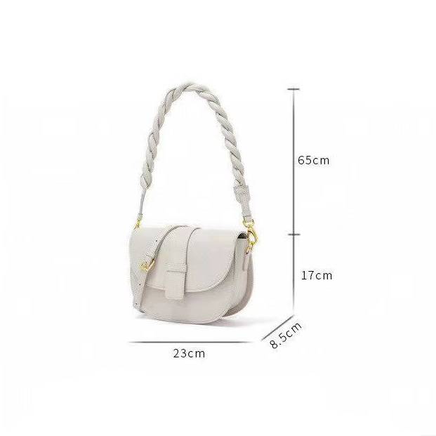 Flap Cowhide Leather Shoulder Bag 3335_4 Colors