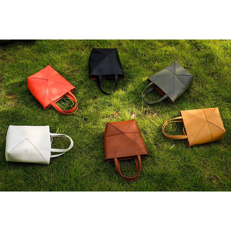 Foldable Cute Leather Handbags for Women LH3597L_6 Colors