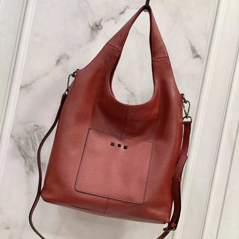 Genuine Leather Shoulder Bag Women Purse LH3073_5 Colors
