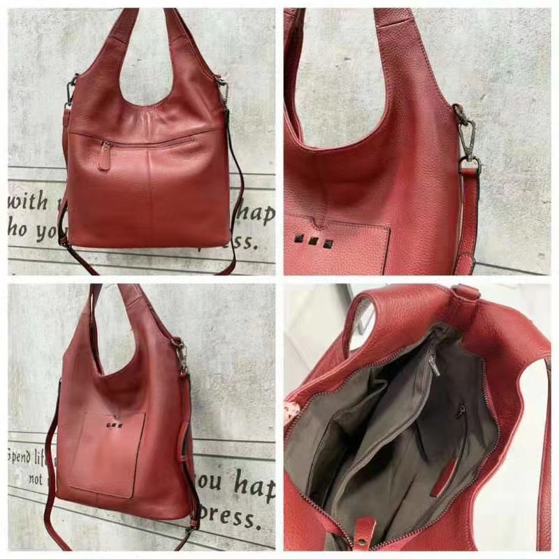 Genuine Leather Shoulder Bag Women Purse LH3073_5 Colors