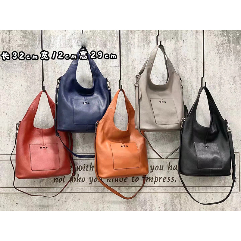 Genuine Leather Shoulder Bag Women Purse LH3073_5 Colors