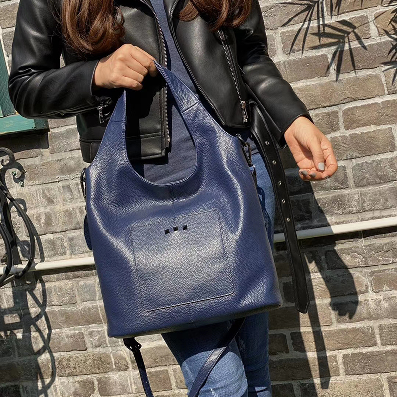 Genuine Leather Shoulder Bag Women Purse LH3073_5 Colors