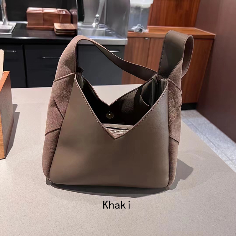 Gorgeous Womens Suede Leather Woven Shoulder Bag LH3605_2 Colors