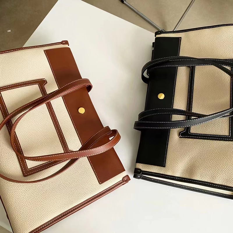 Large Capacity Leather Shoulder Bag Women Handbag LH3417_2 Colors
