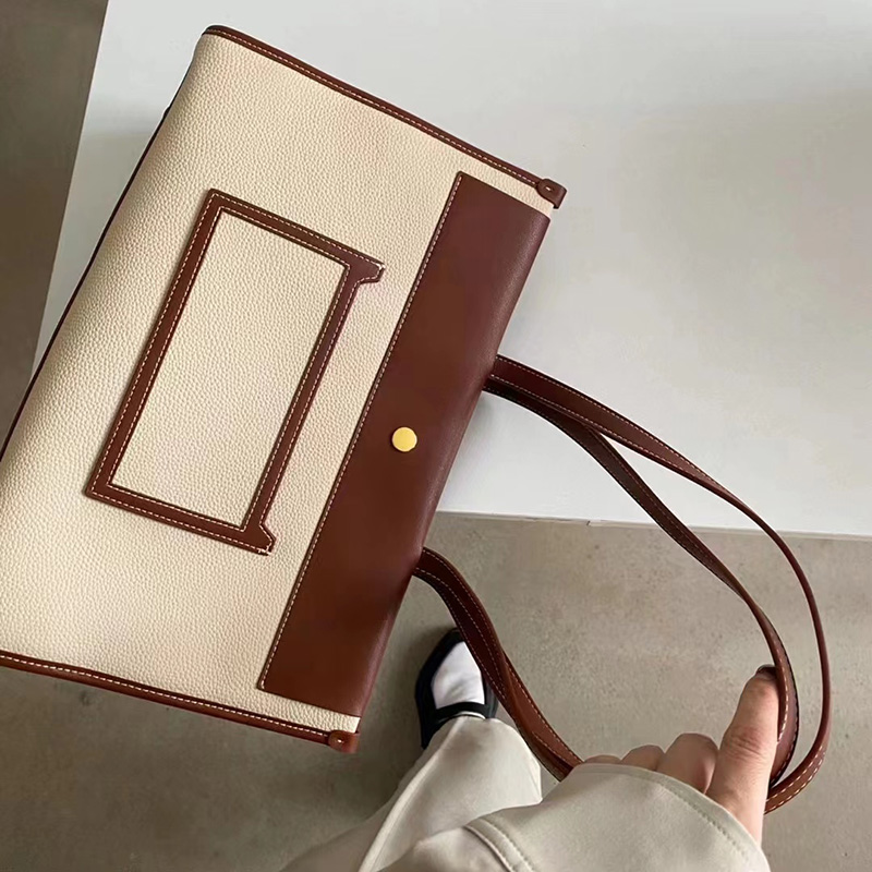 Large Capacity Leather Shoulder Bag Women Handbag LH3417_2 Colors