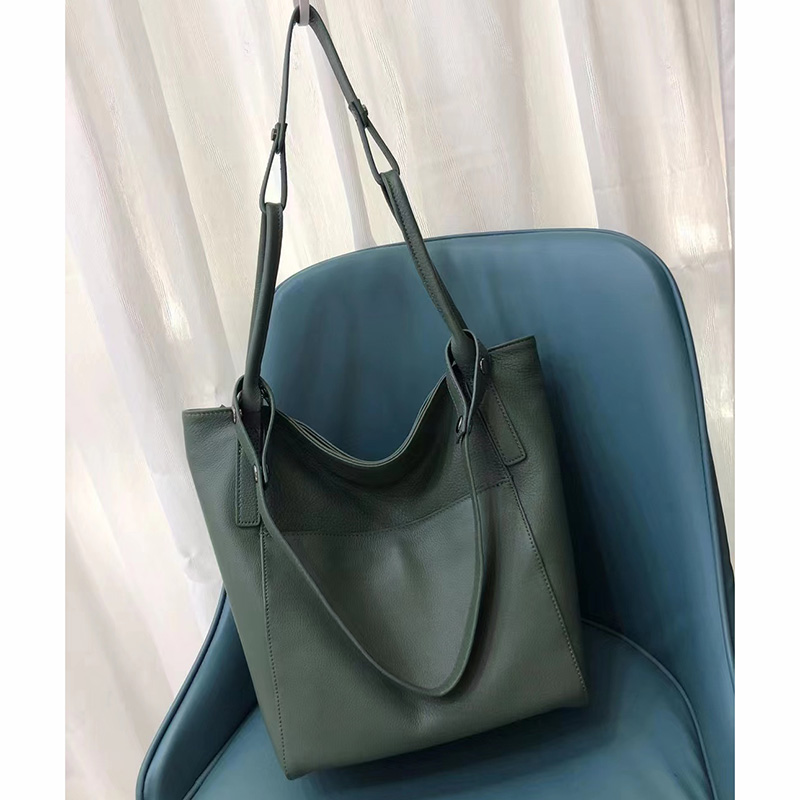 Large Genuine Leather Hobo Shoulder Bag LH3342_5 Colors