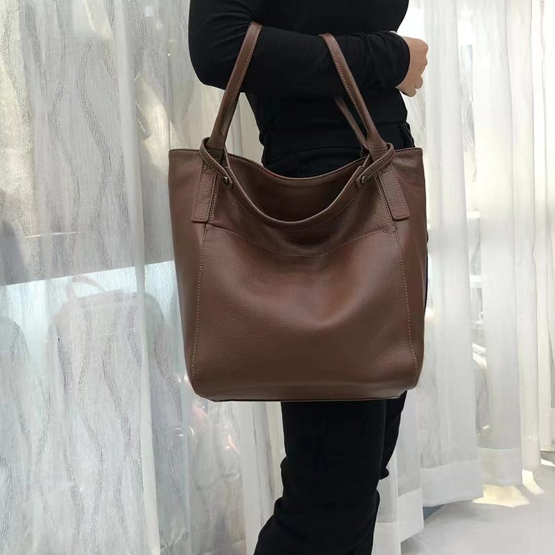 Large Genuine Leather Hobo Shoulder Bag LH3342_5 Colors