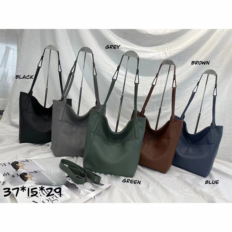 Large Genuine Leather Hobo Shoulder Bag LH3342_5 Colors